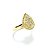 Anel Cravejado Gota Folheado a Ouro 18k - Imagem 1