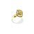 Anel Cravejado Losango Folheado a Ouro 18k - Imagem 1