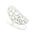 Anel Cravejado Oval Prata 925 - Imagem 1