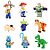 Kit 9 Bonecos Toy Story Disney Bloco de Montar - Imagem 1
