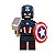 Kit 7 Bonecos Vingadores Avengers Hulk Homem de Ferro Thor Marvel Blocos de Montar - Imagem 4