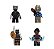 Kit 4 Bonecos Pantera Negra Black Panther Marvel Blocos de Montar - Imagem 1