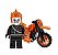 Boneco Motoqueiro Fantasma Ghost Rider Marvel Blocos de Montar - Imagem 2