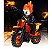 Boneco Motoqueiro Fantasma Ghost Rider Marvel Blocos de Montar - Imagem 5