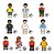 Kit 10 Bonecos Jogadores de Futebol Messi Cristiano Ronaldo Neymar Seleção Copa do Mundo Fifa Blocos de Montar - Imagem 1