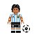 Kit 2 Bonecos Jogadores de Futebol Pele e Maradona Seleção Copa do Mundo - Imagem 2