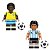 Kit 2 Bonecos Jogadores de Futebol Pele e Maradona Seleção Copa do Mundo - Imagem 1