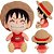 Pelucia One Piece Luffy D. Monkey Anime Boneco 25cm - Imagem 3