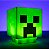 Luminaria de Mesa Luz Noturna Minecraft Creeper Led usb - Imagem 7