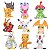 Kit 9 Bonecos Digimon Monstros Desenho Miniaturas - Imagem 1