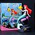 Action Figure Pequena Sereia Ariel e Linguado Figura 19cm - Imagem 5