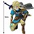 ACTION FIGURE LINK THE LEGEND OF ZELDA ESTATUA GAME BONECO 12CM - Imagem 2