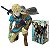 ACTION FIGURE LINK THE LEGEND OF ZELDA ESTATUA GAME BONECO 12CM - Imagem 1
