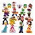 KIT 18 BONECOS MARIO BROS LUIGI TOAD BOWSER MINIATURAS PVC - Imagem 1