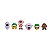 KIT 18 BONECOS MARIO BROS LUIGI TOAD BOWSER MINIATURAS PVC - Imagem 2