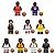 KIT 9 BONECOS JOGADORES BASQUETE AMERICANO BLOCOS DE MONTAR - Imagem 1