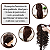 Manequim Feminino Para Treino Cabelo Humano e Sintético 50cm - Imagem 3
