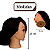 Manequim Feminino Para Treino Cabelo Humano e Sintético 50cm - Imagem 4