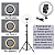Ring Light Led Iluminador 26cm Completo + Tripé 2.1m Foto - Imagem 5