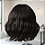 Peruca Unissex Curta Cabelo Humano Castanho Escuro Natural - Imagem 5