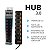 HUB USB 3.0 De 7 Portas Com Botões Individuais Liga/Desliga Para PC HD Externo Pendrive LED Azul Sinalizador - Imagem 3