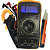 Kit Multímetro Digital Portátil AC/CD Alta Precisão Retroiluminação + Alicate/Amperímetro Digital Com 2 Pontas de Prova + Caneta Teste Detectora De Energia E Elétrica - Imagem 1