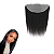 Closure Frontal Feminina Lisa Fios Humanos Cor Castanho Natural 10X33CM 110% Densidade 35cm Comprimento - Imagem 1