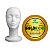 Cabeça de Isopor Feminino Para Treino + Fita Adesiva Gold Eco Super 5 Metros X 3,5 Cm - Imagem 1