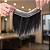 Franja Base Silicone 4cm x 18cm Cabelo Humano Cor Castanho Escuro - Imagem 3