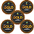 KIT - 5 Unidades Fitas Amarelas Adesivas Gold + 5 metros X 2.5 cm - Imagem 1