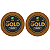Kit - Fitas Amarelas Adesivas GOLD + 25 metros x 2.5 cm 2 unidades - Imagem 1