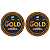 Kit - Fitas Amarelas Adesivas GOLD + 5 metros x 2.5 cm 2 Unidades - Imagem 1