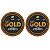 Kit - Fitas Amarelas Adesivas Gold+ 15 Metros X 2.5 cm 2 Unidades - Imagem 1