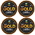 Kit - Fitas Amarelas Adesivas Gold + 10 Metros X 2.5 cm 4 Unidades - Imagem 1