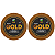 Kit - Fitas Amarelas Adesivas Gold + 20 Metros X 2.5 cm 2 Unidades - Imagem 1
