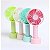 Mini Ventilador Portátil Recarregável Usb Pilha 3 Velocidade - Imagem 3