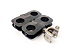 Abraçadeira Mini-Hanger com Adaptador para Cabo Coaxial CELLFLEX LCF 7/8" - Suporta 2 ou 4 cabos - Imagem 3