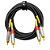CABO PRO ÁUDIO  2x RCA V/P + 2 RCA V/P REVOLUTION - Imagem 2