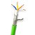 CABO DE REDE PROFINET STANDARD TYPE A 2x2x22AWG PP 600V PVC ST1 VERDE ANTI-UV - Imagem 1