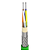 CABO DE REDE PROFINET FLEX TYPE B 2x2x22AWG PP 600V PVC ST1 VERDE ANTI-UV - Imagem 1