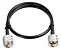 Cabo RG58 50 Ohms PX 95% Malha 1,5m com Conectores UHF Macho - Imagem 1