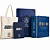 Kit Bíblia Café com Pastores Azul + Forjados no Deserto + Moleskini + EcoBag + Garrafa - Imagem 1