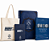 Kit Bíblia Café com Pastores Azul + Forjados no Deserto + Moleskini + EcoBag - Imagem 1