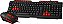 KIT C3TECH GAMER TECLADO + MOUSE 1200DPI GK-20BK - Imagem 1