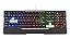 TECLADO GAMER MULTILASER WARRIOR SEMI MECÂNICO RAINBOW TC208 - Imagem 2