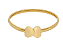 Bracelete Coração Banhado a Ouro - Imagem 1