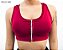 Top Fitness Plus Size G1 G2 G3 G4 Com Ziper E Bojo Removível Promoção - WOLFOX - Imagem 5