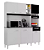 Kit Cozinha 6 portas com detalhe em Vidro - Imagem 3