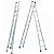 AGATA - Escada Aluminio Extensiva 3X1 09 Degraus 3,0 A 4,8M - Imagem 1