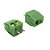 CONECTOR 2 PINOS KF350 PASSO 3,5MM VERDE - Imagem 2